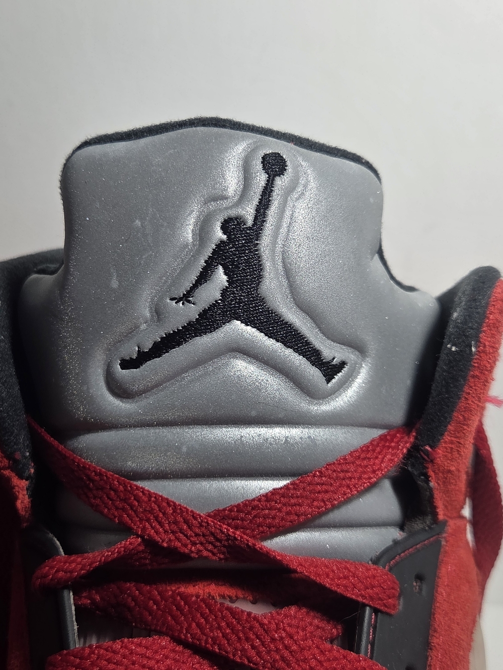 Nike Air Jordan 5 Retro "Raging Bull" (Toro Bravo) Red Suede - Men's Size 13 - Picture 9 of 12